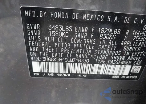 2018 Honda Fit Lx из США, поврежденный, VIN 3HGGK5H49JM716330